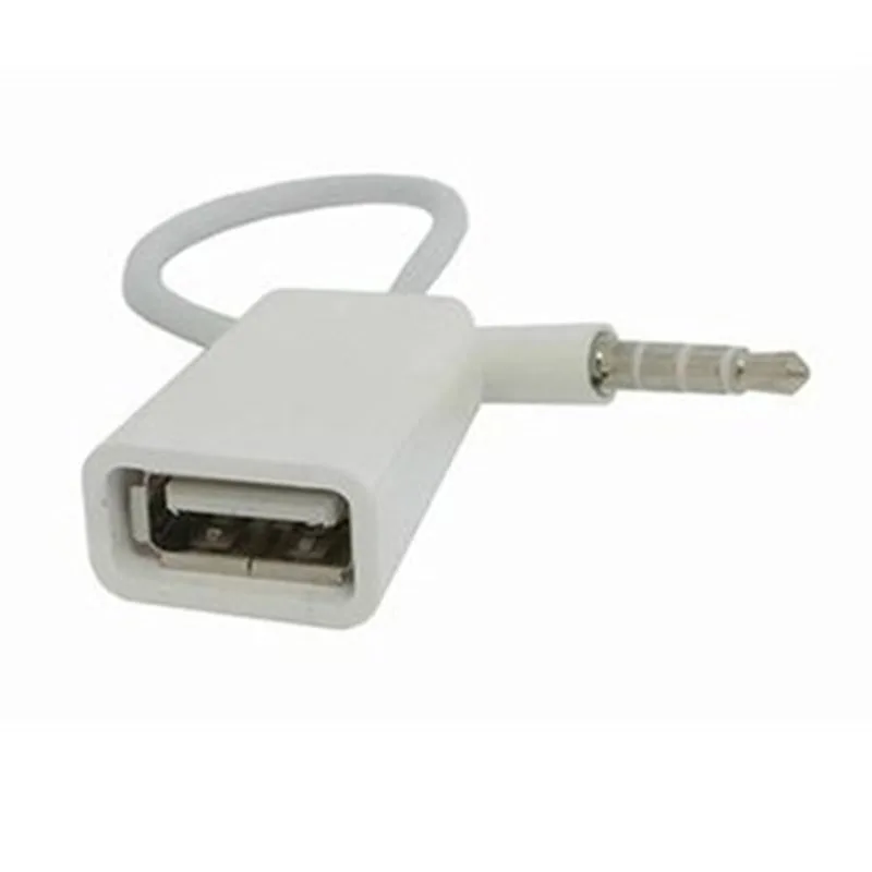 USB разъем на 3 5 мм U-диск 12 в автомобильный CD-плеер вспомогательный аудиокабель