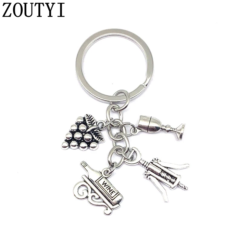 Брелок для ключей с подвеской в виде вина 1 шт.|Брелоки| |