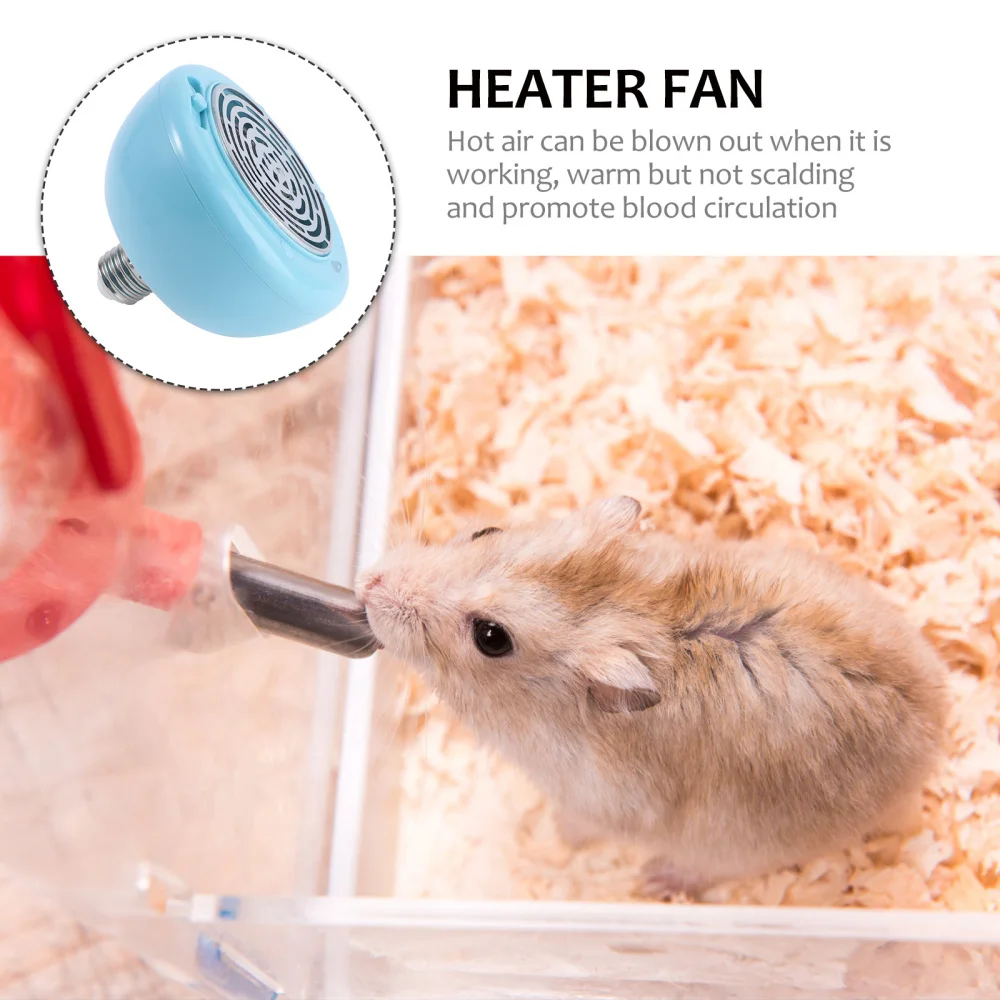 

1Pc Temperature Adjustable Heating Light Animal Breeding Heater Fan Light Blue