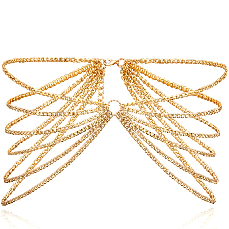 Цепочка на живот Женская золотистая пикантный пояс массивное Ювелирное