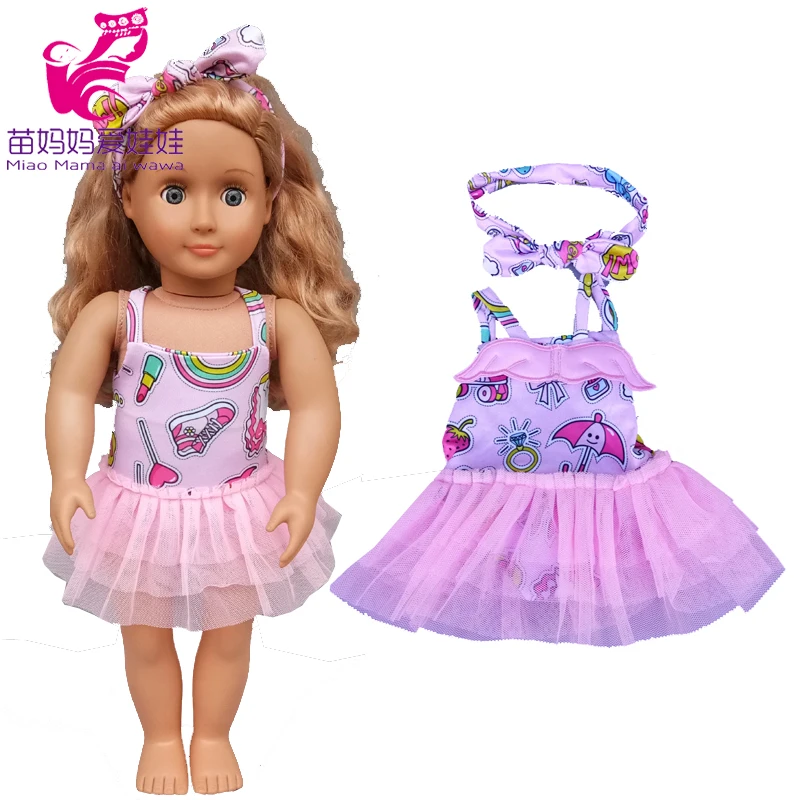 1 шт. платье для куклы девочки Одежда кукол новорожденных младенцев 16 дюймов или 18