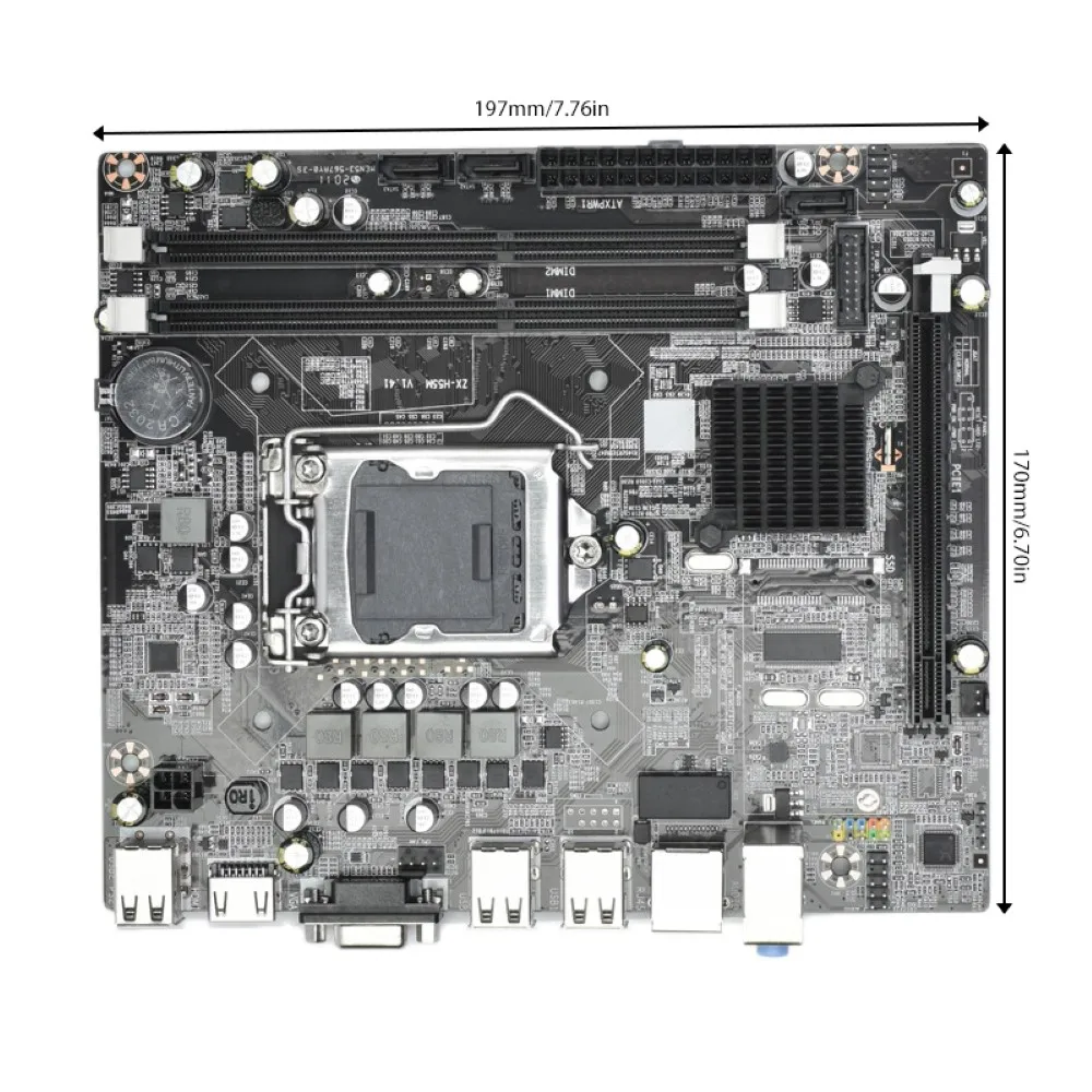 

H55 материнская плата LGA1156 DDR3 ПАМЯТЬ двухканальная высокопроизводительная десктопная материнская плата для компьютера сервера