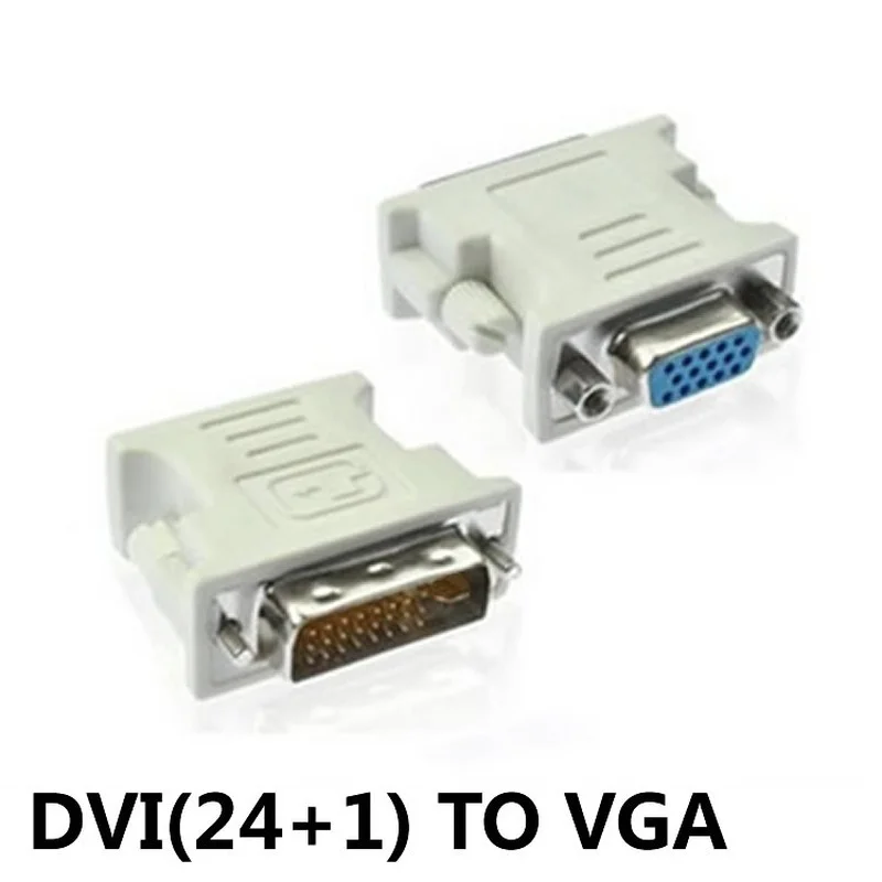

5 шт., адаптер DVI-VGA, 24 + 5 контактов