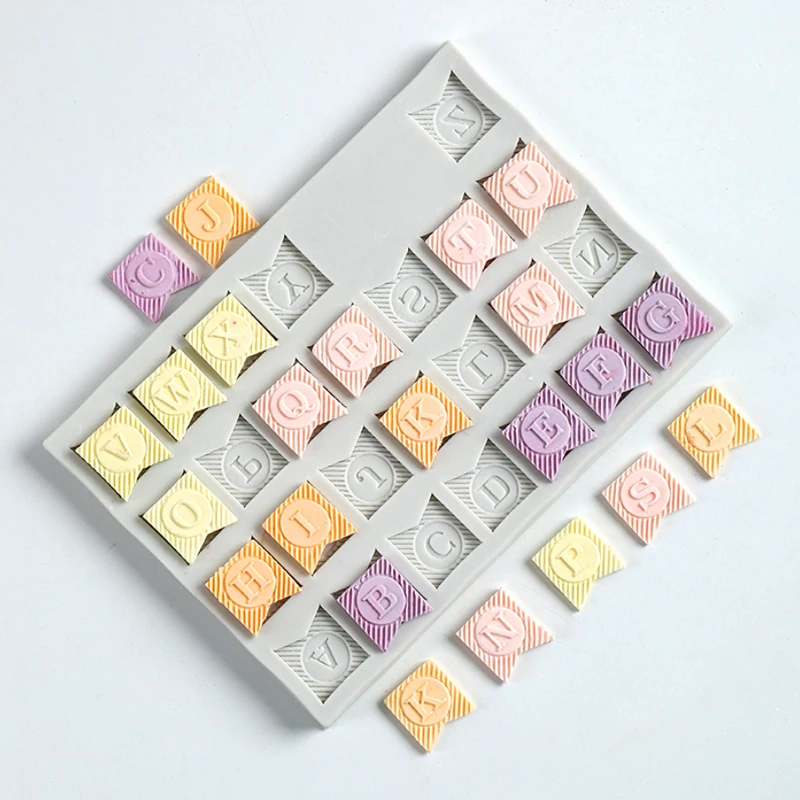 Bunting Alphanumeric Mould Silicone Mold Fondant Cake Decorating Tool Gumpaste Sugarcraft Chocolate Forms Bakeware