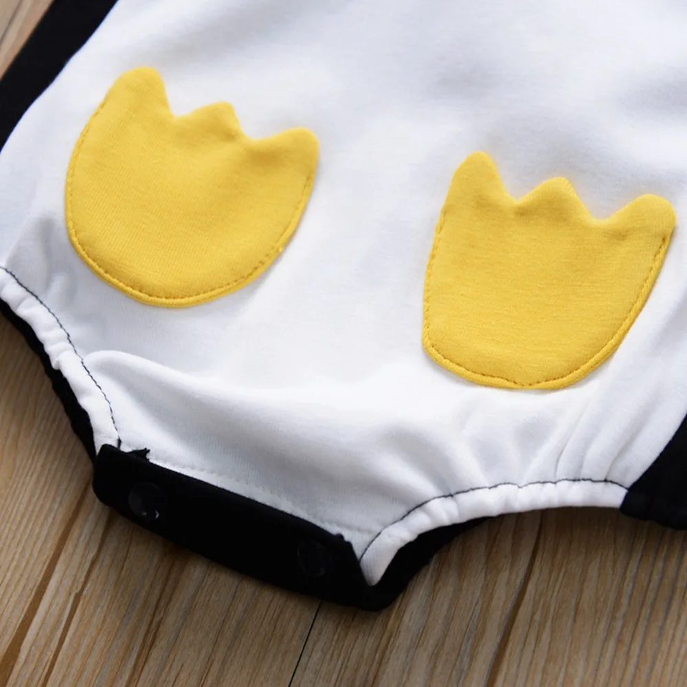 Осенний детский новорожденный для малышей Детский комбинезон с рисунком длинный