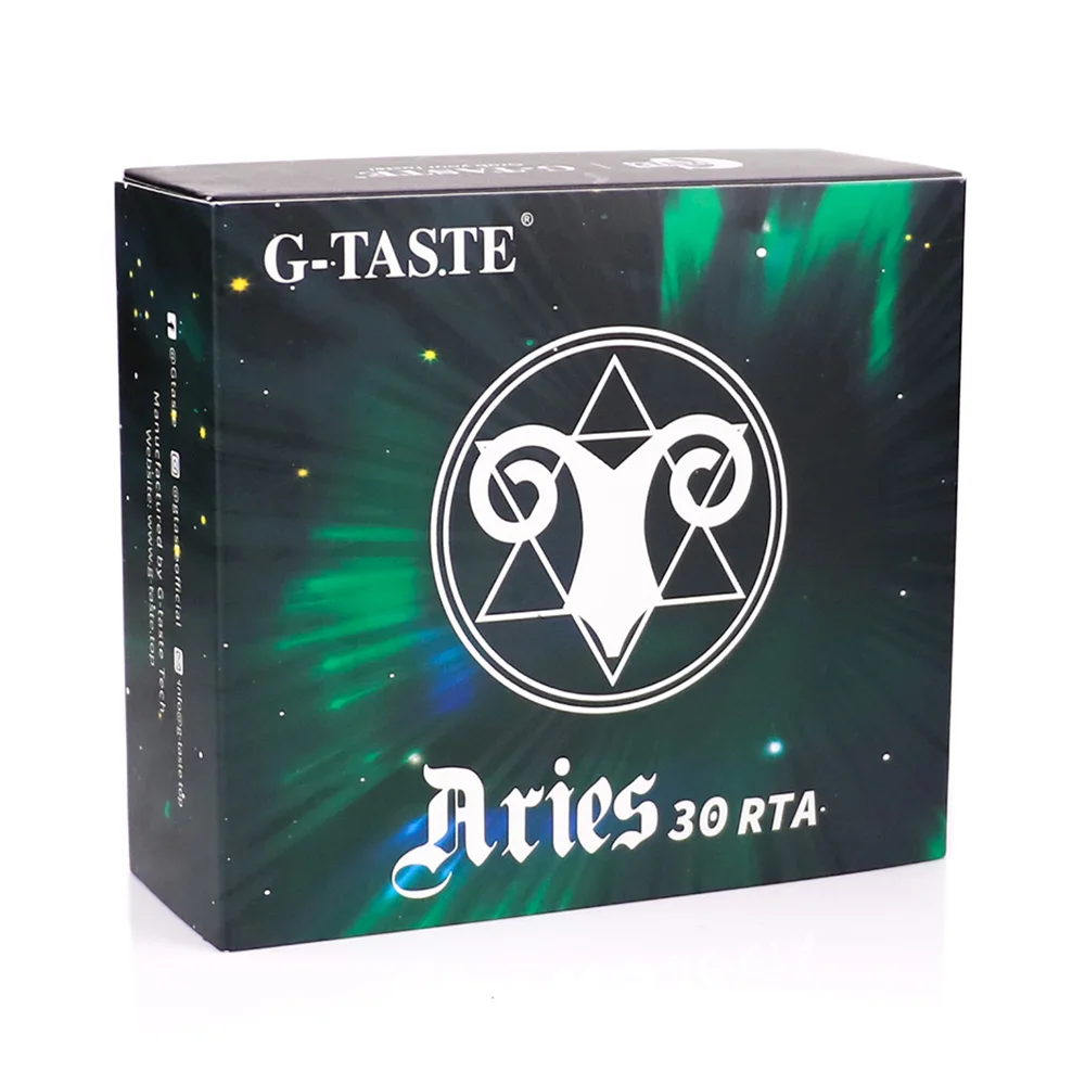 Vape Tank G-taste Aries 30 RTA 10 мл/6 мл AFC system 510 Thread & Aegis Legend Mod электронная сигарета большой