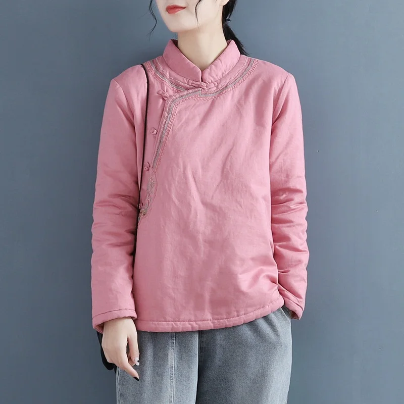 Женская одежда в китайском стиле ретро Женское пальто традиционная Восточная