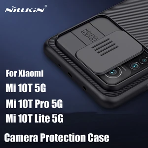 for xiaomi mi 10t pro 5g case nillkin camshield case slide camera protector hard back cover for xiaomi mi10t mi 10t lite 5g case free global shipping