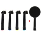 4 шт. вкладышей из бамбукового угля для вторичной переработки насадки для зубной щетки + Очищающая щетка для лица головка массажер для лица, моющее средство для Oral-B Электрический Зубная щётка