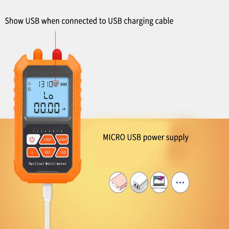 1Mw With 5Km Visual Fault Locator 3in1 Optical Power Meter Network Cable Test Lighting Fiber Tester | Мобильные телефоны и