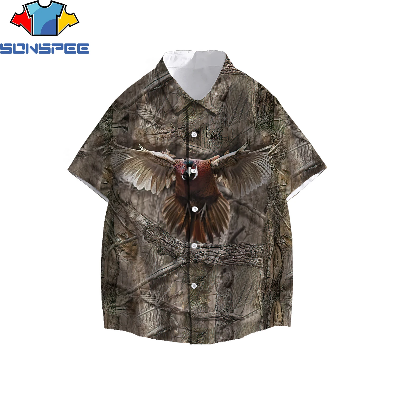 

LIASOSO new fashion super suitable for beach surfing leisure beach shirt wild animal theme leisure beach surfing shirt