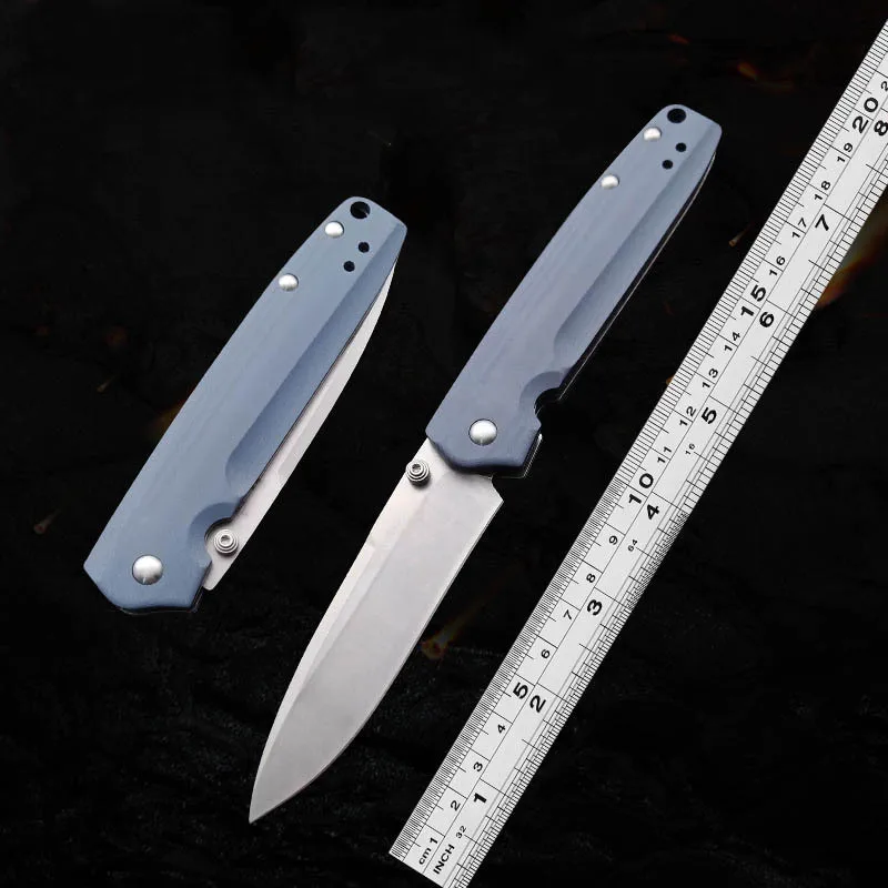 

Mechanical Knife G10 Handle BM485 D2 Blade Folding Knife Pocket Survival Tactics High Hardness Military Tool