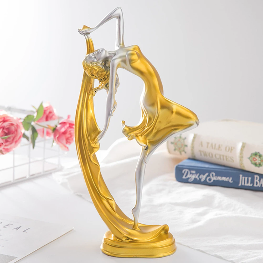 Фигурка танцующей девушки в европейском винтажном стиле статуя из смолы ремесло