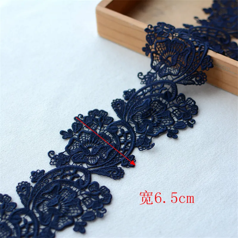 J -- 6.5cm width Сделай Сам, юбка, одежда, платье для штор, открытая вышивка, маленькое белое кружево для одежды, кукольные аксессуары, 4,5 см х 1 метр - Цвет: J -- 6.5cm width