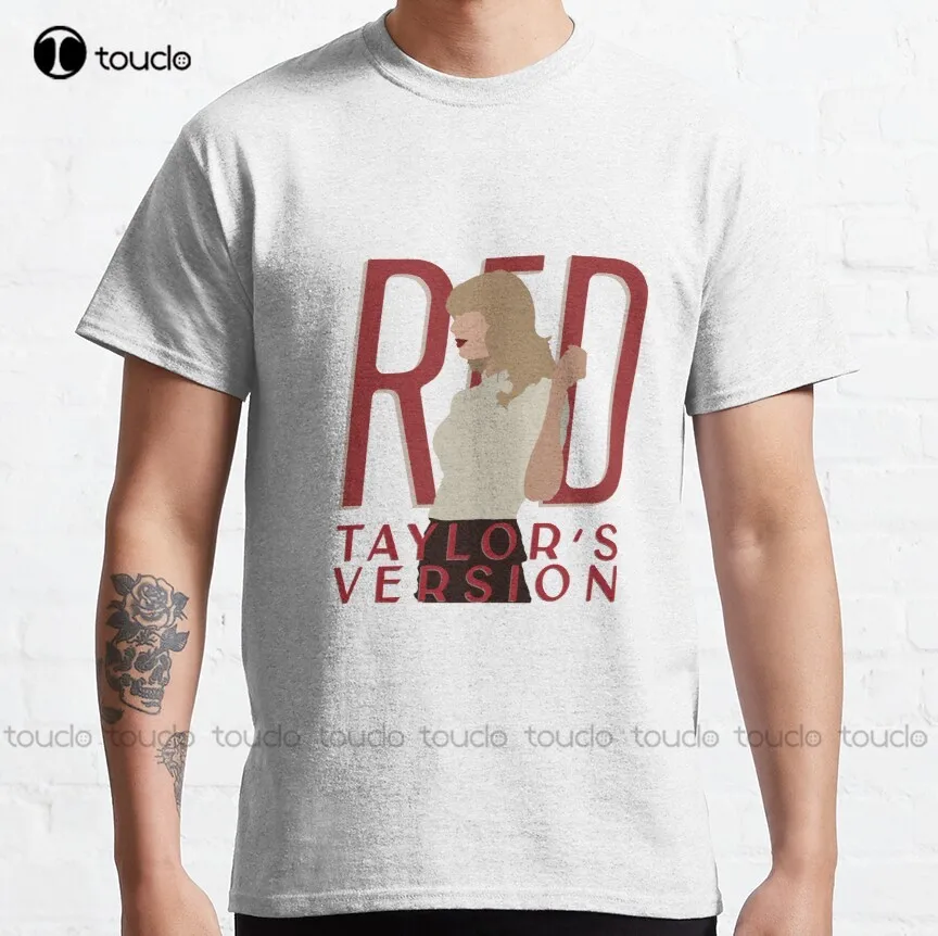 

Red Taylor’S Version Promo Classic T-Shirt Dress Shirts For Men Custom Aldult Teen Unisex Digital Printing Tee Shirt Xs-5Xl New