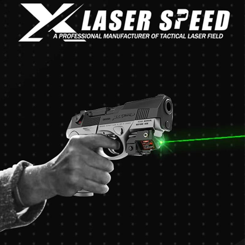 

5mw Rechargeable Green Laser Sight Fit For Glock 17 18c 19 21 Taurus G2C Pistol with Picatinny Rail Self-defense Aiming Lazer