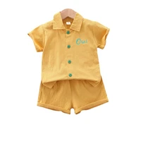 kids summer cartoon sportswear children girls cotton shirt shorts 2pcssets baby boys costumer toddler infant fashion sportswear
