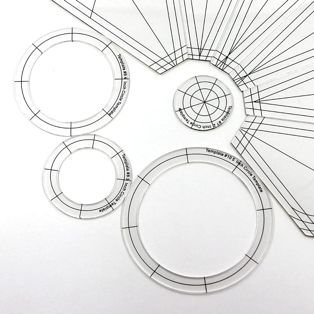 10 шт. набор акриловых шаблонов шаблон для квилтинга линейка шитья без движения