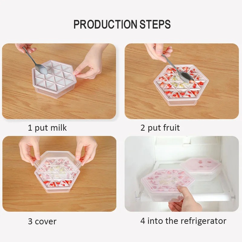 24 Сетки мороженое силикон кубик льда лоток форма для коробка производитель с