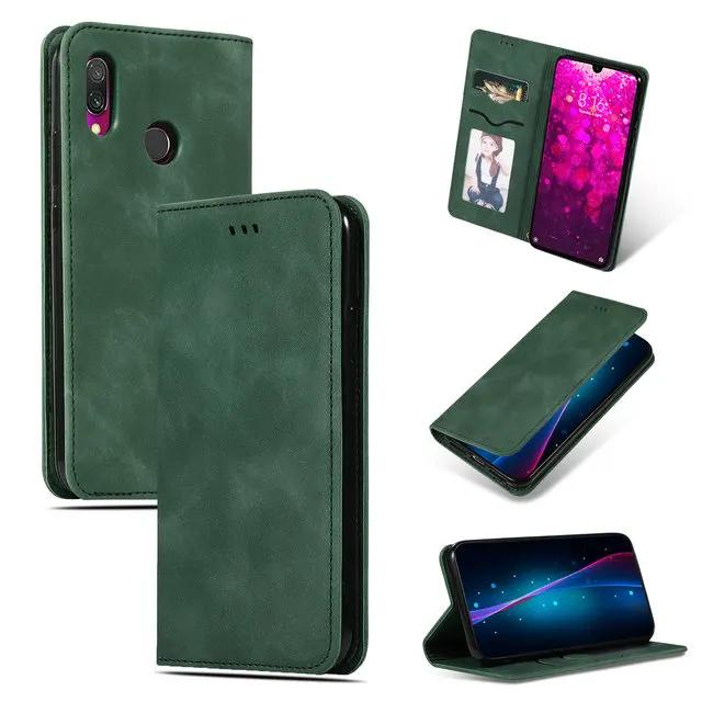 Роскошный однотонный чехол-кошелек для huawei P Smart Z, чехол для huawei P Smart, чехол-книжка для Funda huawei P Smart Plus, чехол Smart