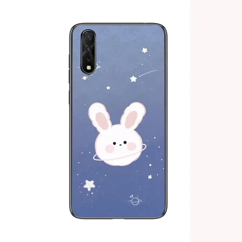 

Cute Cartoon Funny rabbit Phone Case For Samsung S6 S7 Edge S8 S9 S10 E lite2019 S20 Plus Cover Fundas Coque