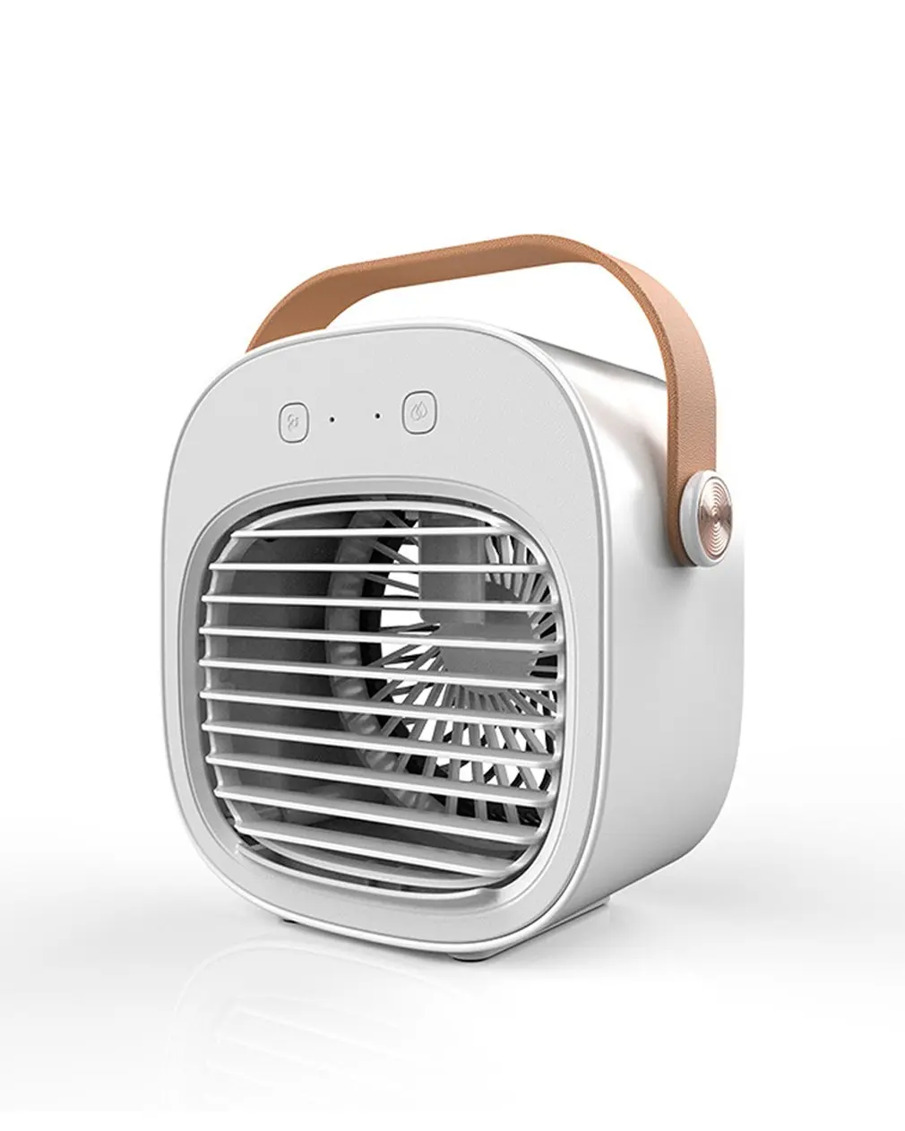 

Portable Air Conditioner Evaporative Cooler Air Humidifier 3 Wind Speed Desktop Fan With Handle Desktop Cooling Fan