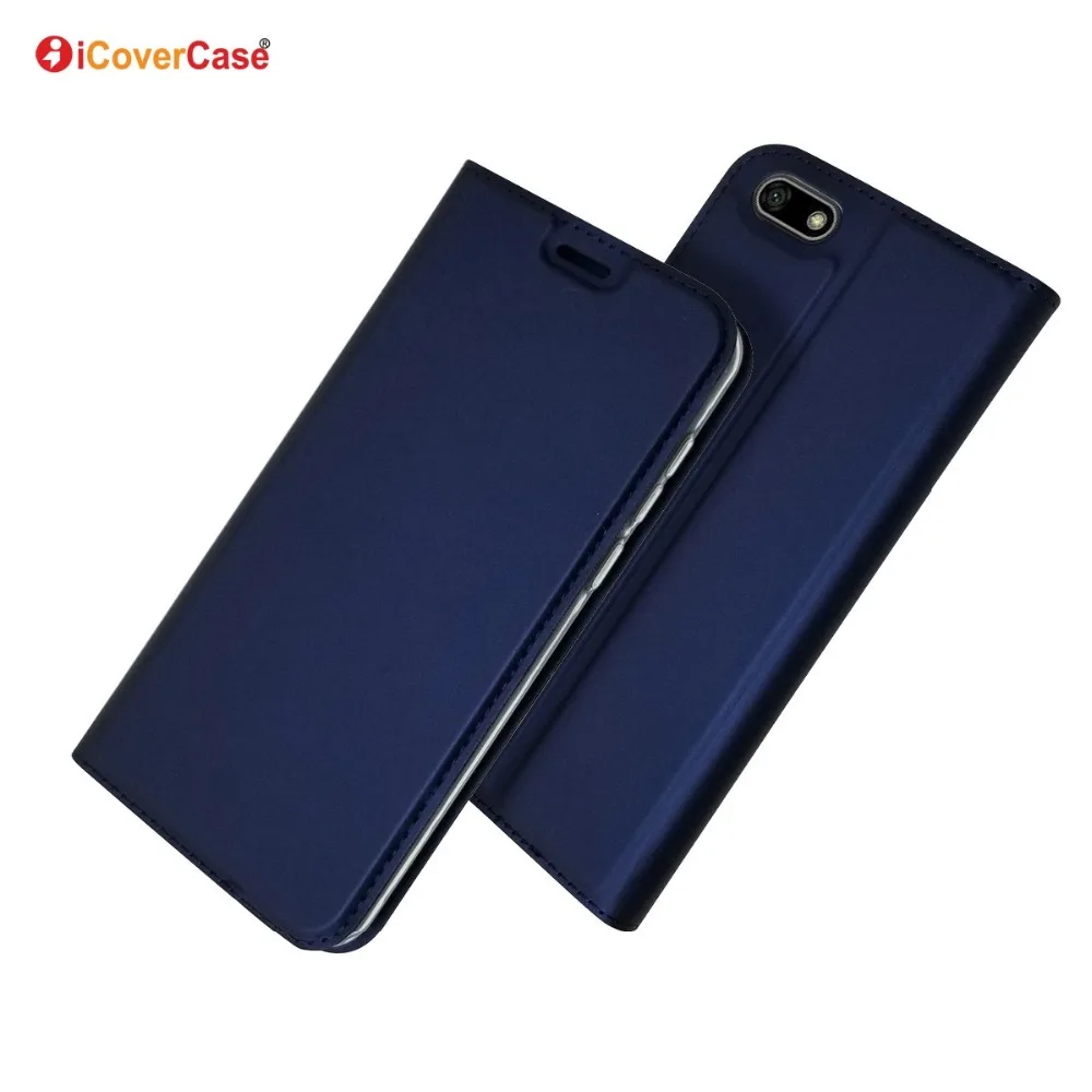 Чехол для Honor 7A RU ультратонкий Магнитный чехол-кошелек из искусственной кожи