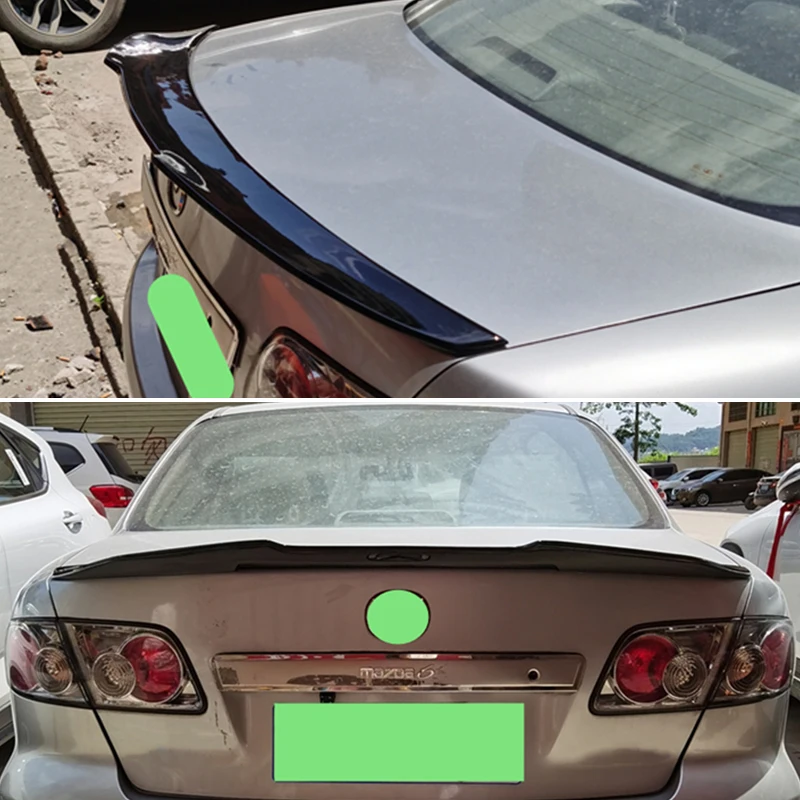 

Use For Mazda 6 Spoiler 2003--2013 Year Old Mazda6 Glossy Real Carbon Fibre Rear Wing Spoiler Psm Style Accessories Body Kit