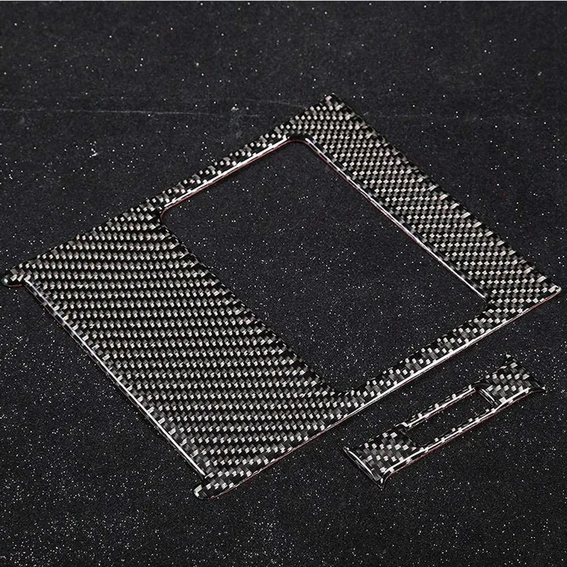 

Rear Air Outlet Sticker Carbon Fiber Air Conditioning Cover Trim Air Vent Frame for Mercedes-Benz C-Class W204 2005-2012