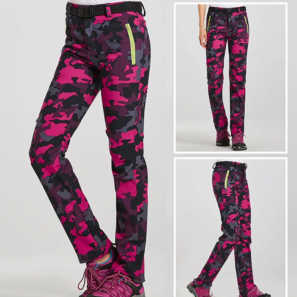 Женские зимние быстросохнущие брюки для треккинга альпинизма толстые теплые