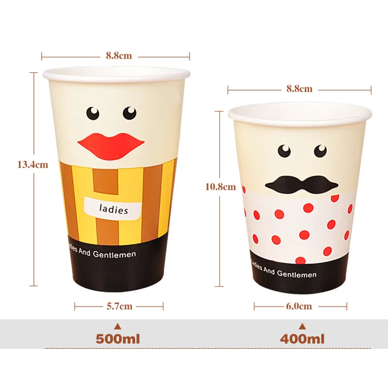 50 шт. анти обжигаемый толстый Одноразовый бумажный стаканчик для кофе горячих