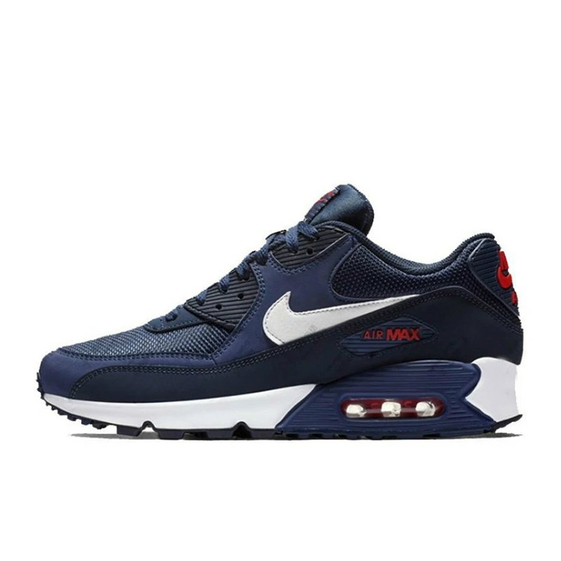 Оригинальные мужские кроссовки для бега от NIKE AIR MAX 90, новые цветные легкие Нескользящие модные Оригинальные кроссовки AJ1285 - Цвет: AJ1285-403