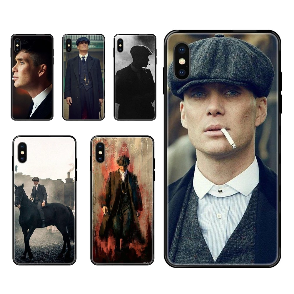 Черный мягкий чехол для мобильного телефона Tommy Shelby Peaky Blinders Classic для Galaxy Note 4 8 9 10 20 Plus Pro J6 J7 J8 M30s on.