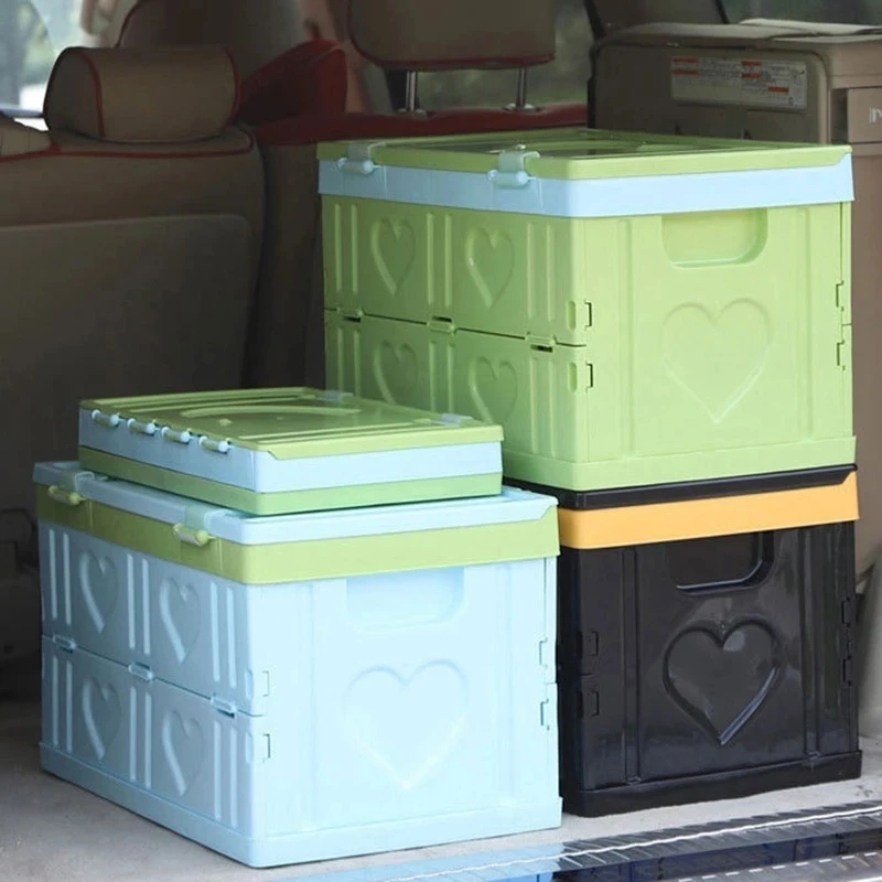 

1Pcs Car Storage Box Trunk Storage Box Car Multi-Function Box Camping folding Tail Box Supplies Organizer