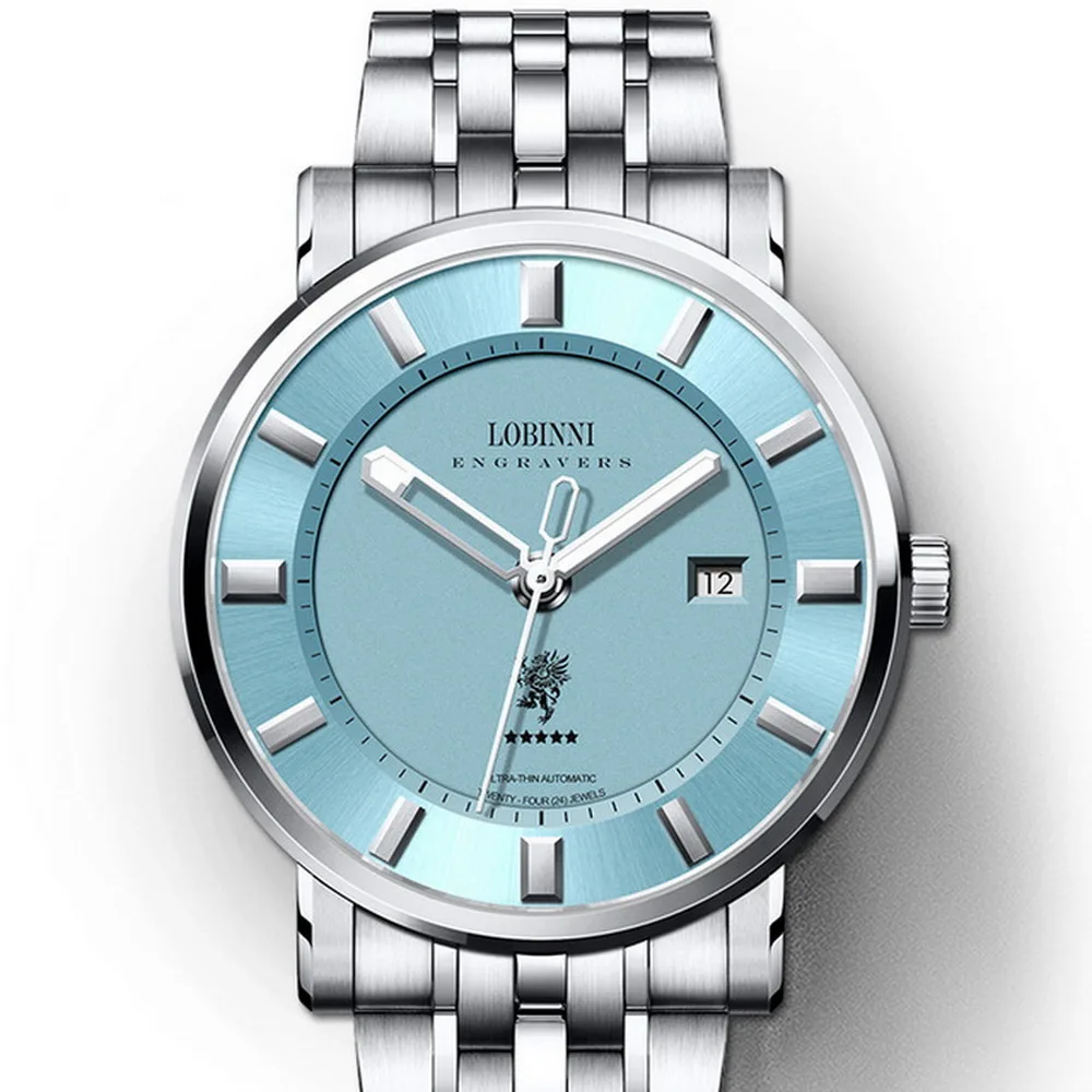 Наручные часы для мужчин мужские автоматические LOBINNI человек Роскошные
