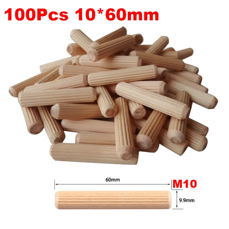 100pcs 10x60mm Дюбель джиг 6 8 10 мм Дерево HSS сверла деревообрабатывающий джиг ABS пластик карманное отверстие джиг сверло руководство инструмент для столярных работ - Color: 100pcs 10x60mm