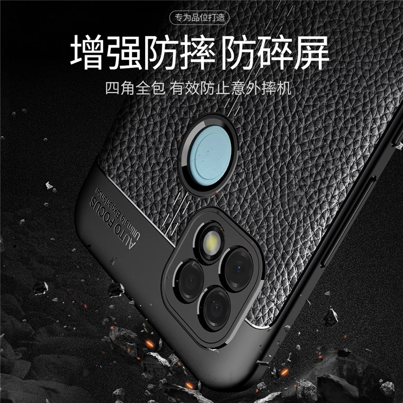 for oppo realme c21 case cover luxury leather soft silicone shockproof tpu bumper back cover realme c21 phone case realme c21 free global shipping