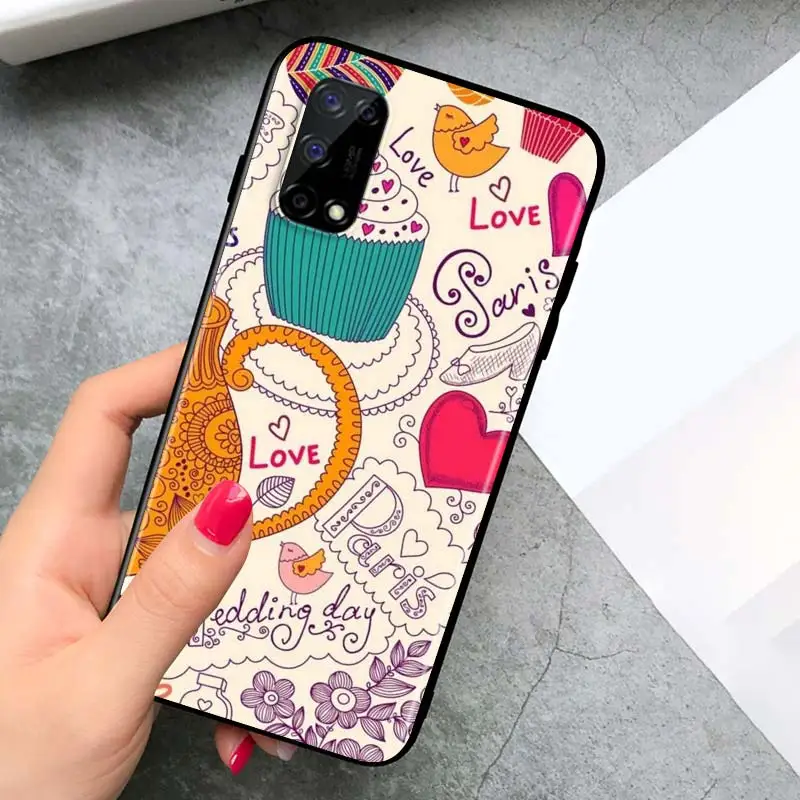 

Cute Cartoon London for OPPO Realme V15 X5 X3 X50 X7 V5 C21 C17 C11 C3 C2 7 7i 6 6S 6i 5 3 2 Pro Soft Black Phone Case