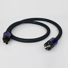 Hi-End 3, 2 мм2 шнур питания высокой чистоты OFC HIFI Audio EU версия силовой кабель schuko AC с позолоченным штекером питания