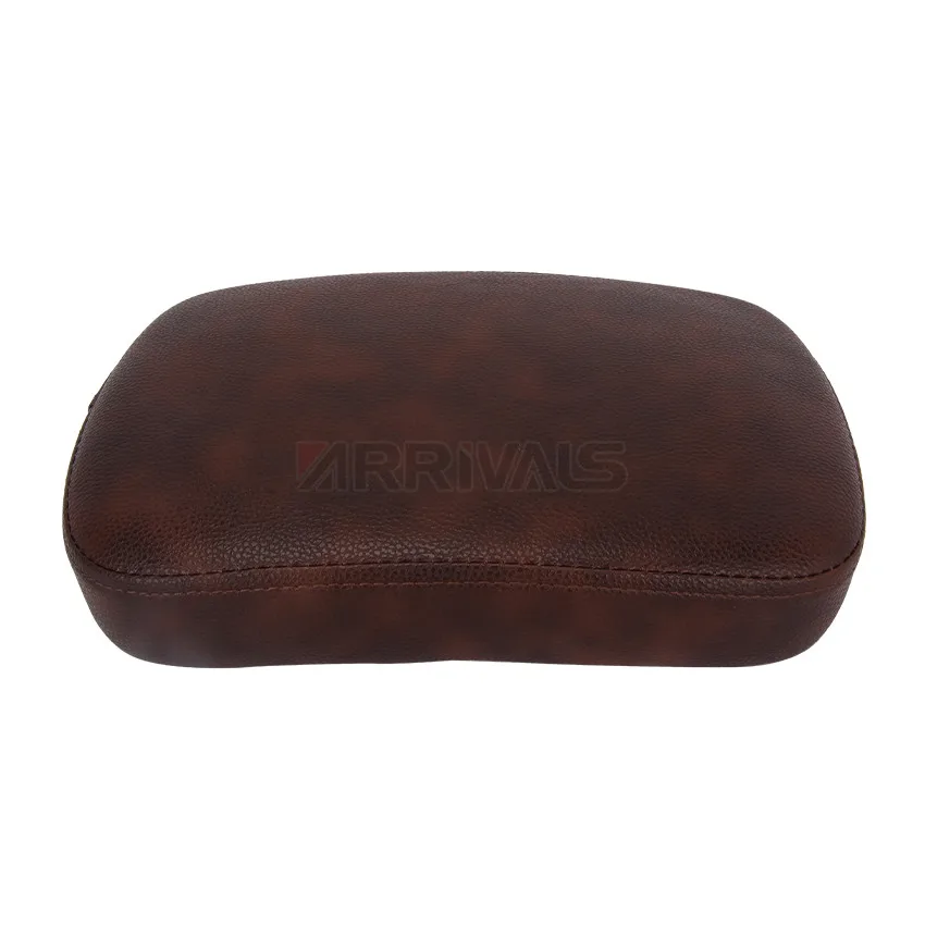 Кожаная Мотоциклетная Подушка заднего пассажирского сиденья коричневая черная