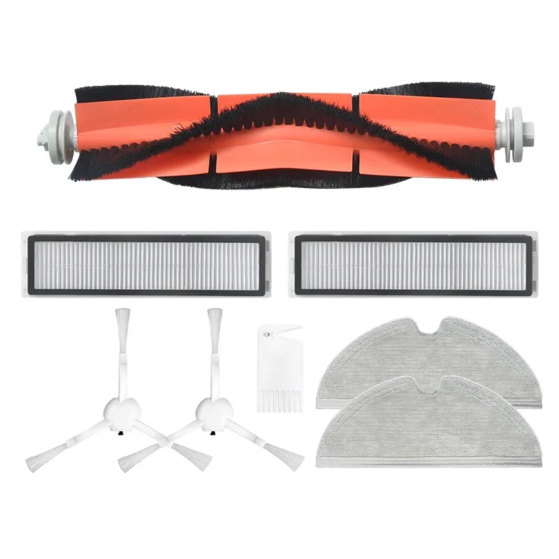 

TOP!-for Dreame D9 Robot Vacuum Cleaner Replacement Accessories Main Brush Side Brush HEPA Filter Mop Cloth Rags Spare Parts