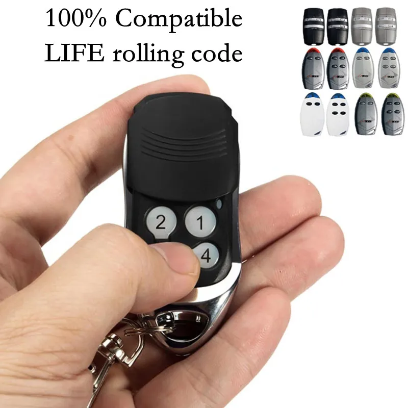 

LIFE FIDO2 / FIDO4/ VIP2 / VIP4 / VIP2R / VIP4R, STAR2 / STAR4/BRAVO2 / BRAVO4 Rolling Code 433.92MHZ Garage Door Remote Control