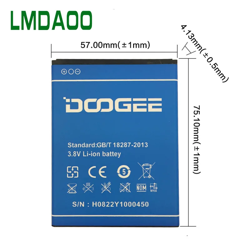 1 шт. Новый аккумулятор для DOOGEE Y100 Y 100 Для Valencia 2 Pro 3 8 в 2200 мАч телефона высшего