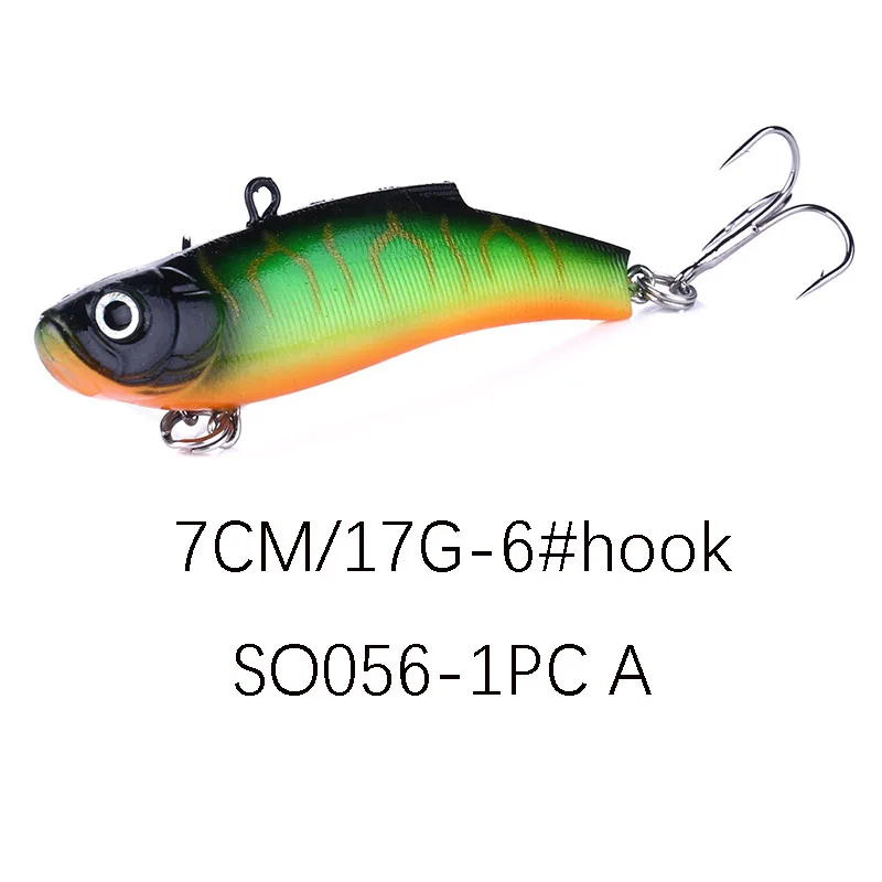 

1pcs Winter Fishing Lure VIB Ice Fishing Lure Soft Lead Bait 7cm 17g Isca Artificial Bait Wobber Sinking Fishing Tackle