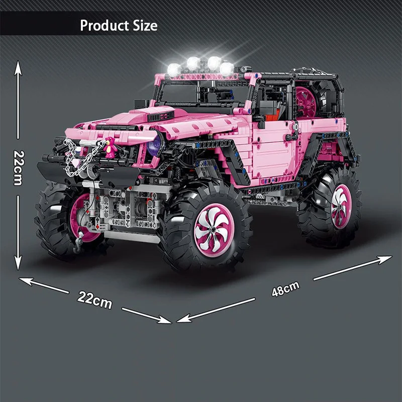 

new technic blocks Wrangler Off-road Car model Toy Adventurer Building Blocks brick 2452pcs Birthday gift set for children