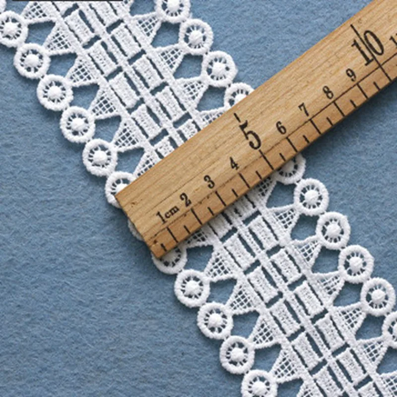 Milk silk water soluble embroidery lace exquisite white openwork fabric handmade accessories | Аксессуары для одежды