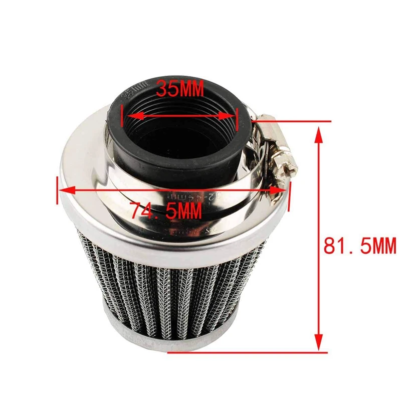 35 мм воздушный фильтр (2 шт.) для 50Cc 70Cc 90Cc 100Cc 110Cc Atv Dirt Bike Pit Dune Buggy четырехколесный