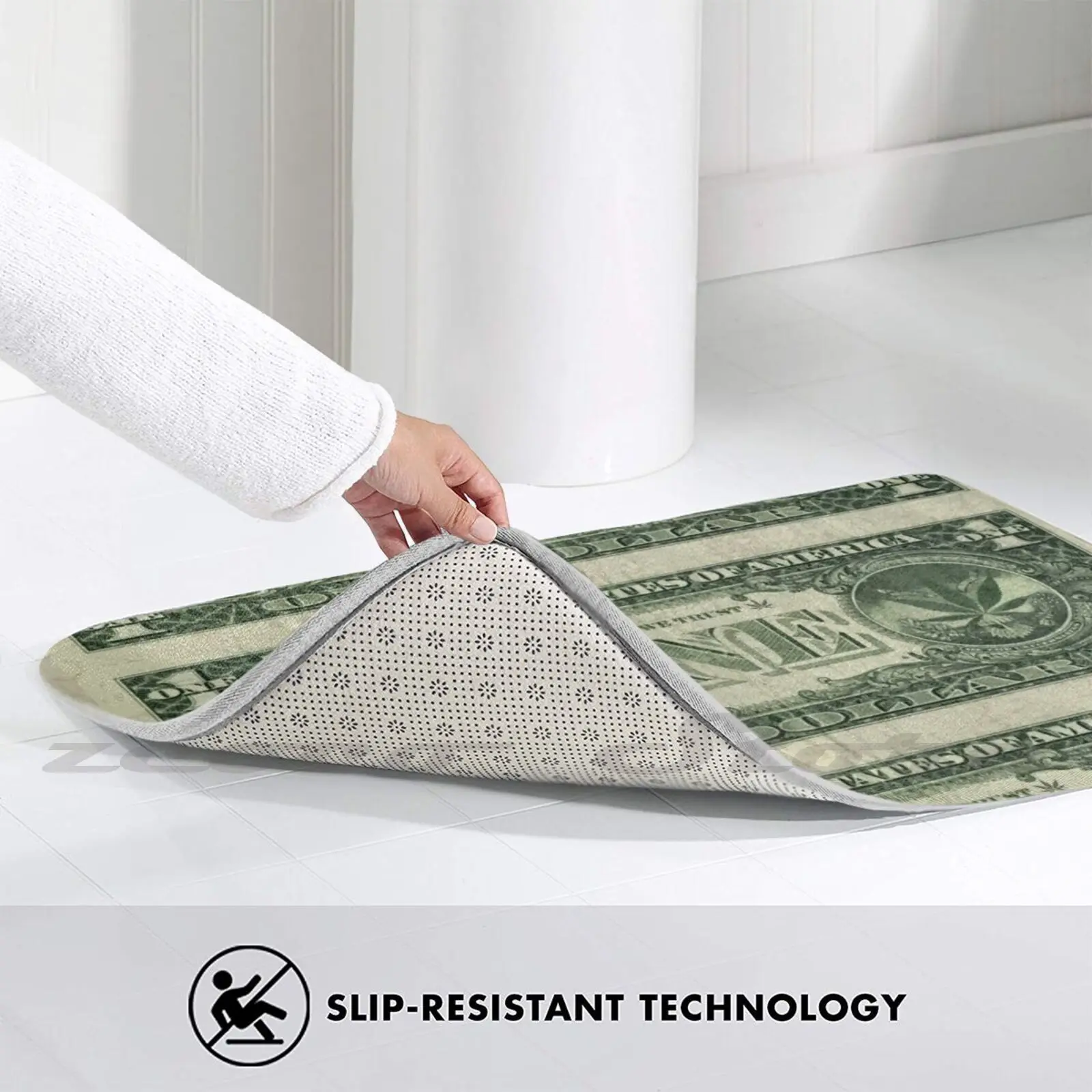 Ковер влаговпитывающий не скользящий с надписью внутри | Дом и сад