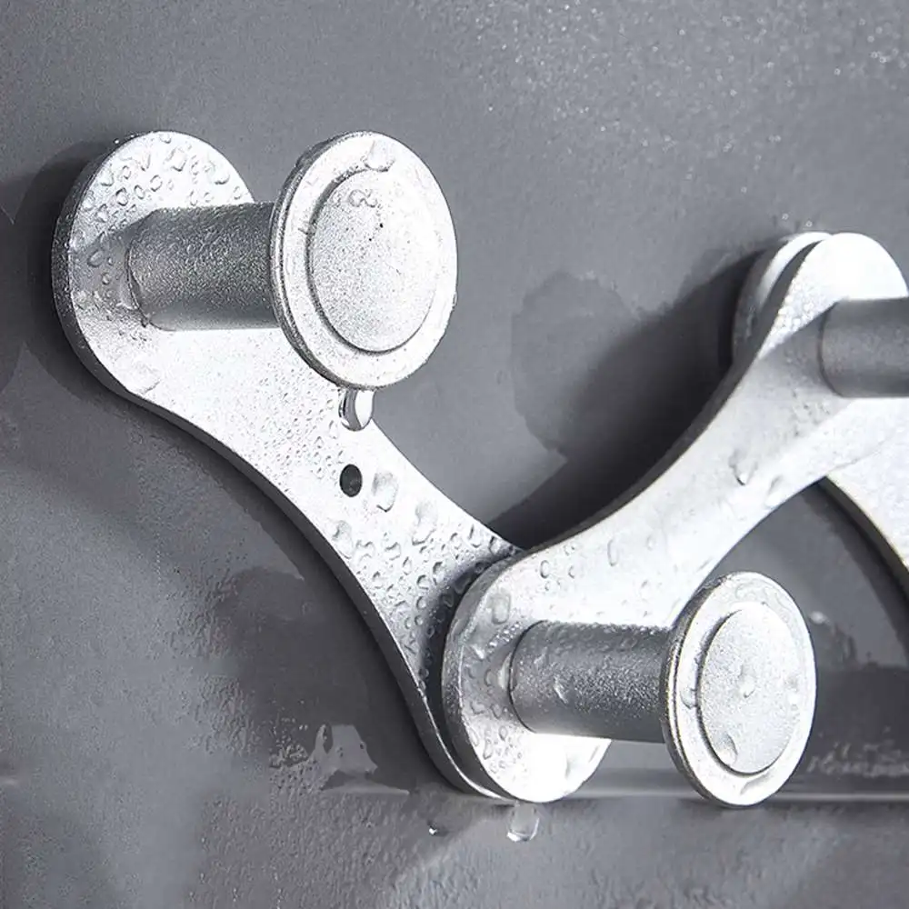 

Punch-free Chain Hook Free Retractable Coat Hook Kitchen Hardware Space Aluminum Row Hook