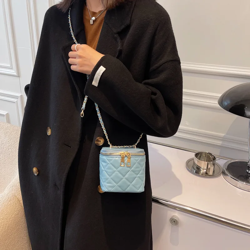 

Luseai Mini Chain Cheap Female Square 2021 New Fashion Single Shoulder Bucket Ins Messenger Bag With Free Shipping